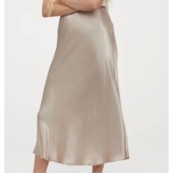 Zara Satin Midi Skirt - Picture 1 of 4